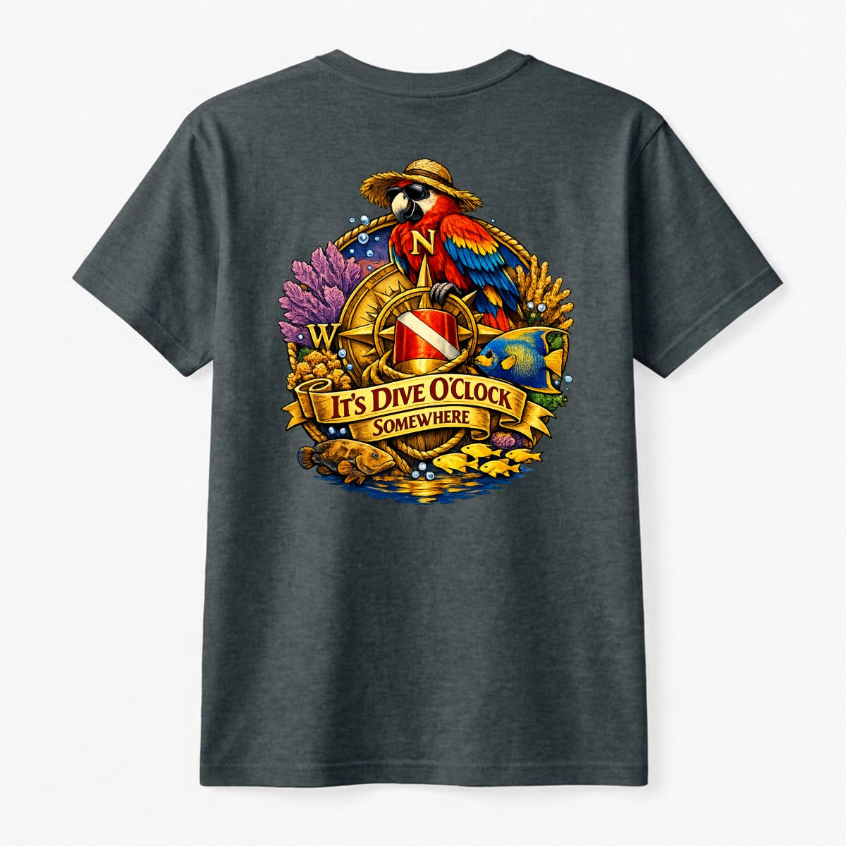 Compass Roost Men's T-Shirt | Gildan 5000
