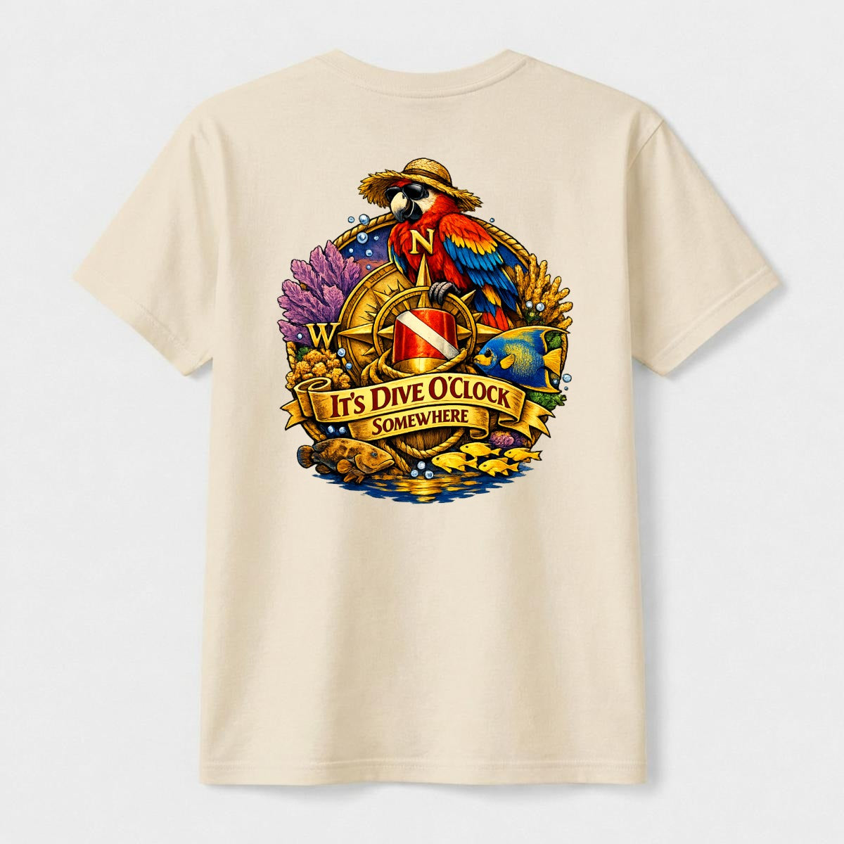 Compass Roost Men's T-Shirt | Gildan 5000