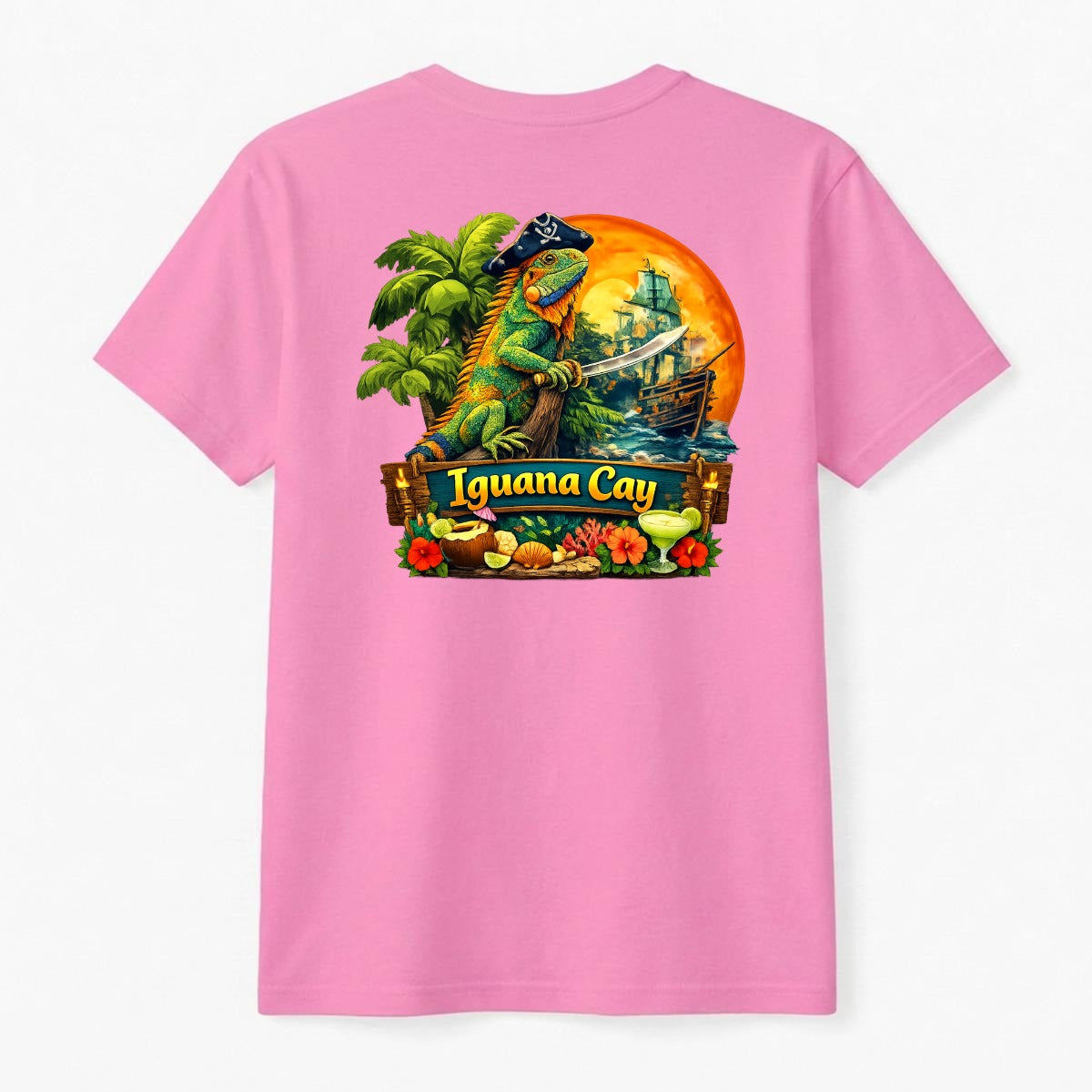 Iguana Pirate Men's T-Shirt | Gildan 5000